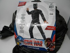 BLACK PANTHER MUSCLE Captain America Boys Halloween Costume Large 12-14