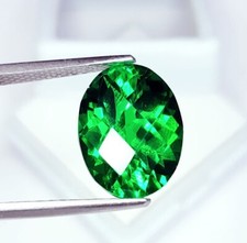 Oval Shape Natural Tsavorite Garnet 10 Ct Certified Loose Gemstone Garnet Gem O5