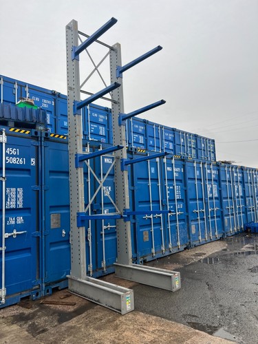 1 Bay Single Sided Cantilever Racking 4 levels | eBay