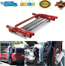 TIRE STEP TRUCK CAR NON SLIP PLATFORM ADJUSTABLE LADDER SUV WHEEL FOLDING 300LBS