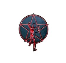Embossed Enamel Lapel Pin Badge - Rush - Starman Logo Icon NEW