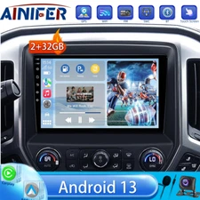 2+32G Navi GPS Car Stereo Radio For Chevrolet Silverado & GMC Sierra 2014-2018