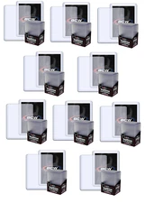 (100) BCW Topload Card Holder 197pt 5mm Extra Thick Patches Jerseys 10 Packs