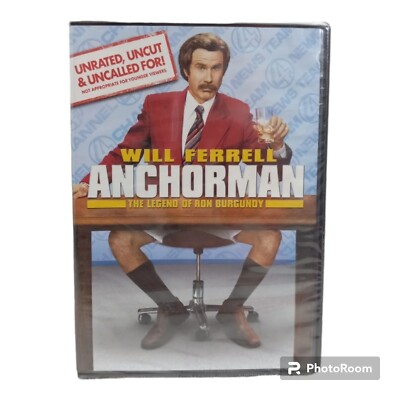 Anchorman The Legend of Ron Burgundy (Unrated Full Screen Edition) New Sealed 