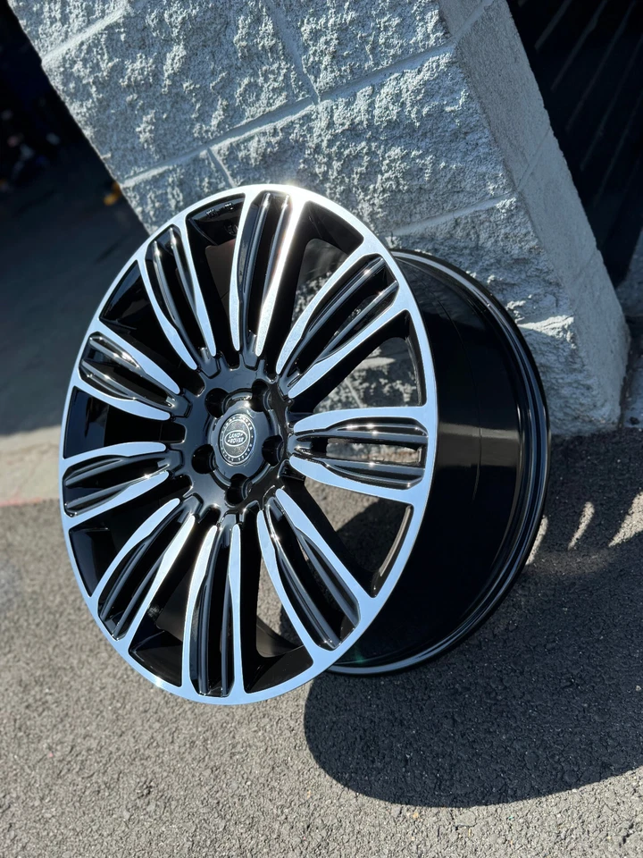 Llantas de máquina negras de 22 pulgadas neumáticos para Range Rover Land Rover Sport HSE nuevas Foto 2 de 4