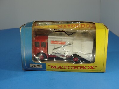Lesney Matchbox King Size K-7 Red Refuse Truck
