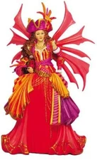 Ebros Bright Fuchsia Swashbuckler Pirate Winged Fairy Statue Figurine