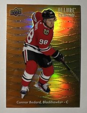 CONNOR BEDARD 2023-24 Allure Orange-Yellow Color Flow SP ROOKIE UD 23/24 RC