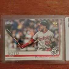 2019 Topps Series 1 Juan Soto Gold Cup All Star Rookie Washington Nationals #213