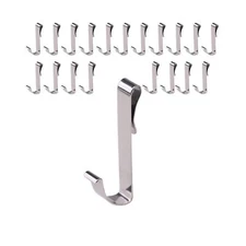 20 Pack J Shaped Hook Stainless Steel Hanger Clip-on Hook,Hanging S... Fast Ship