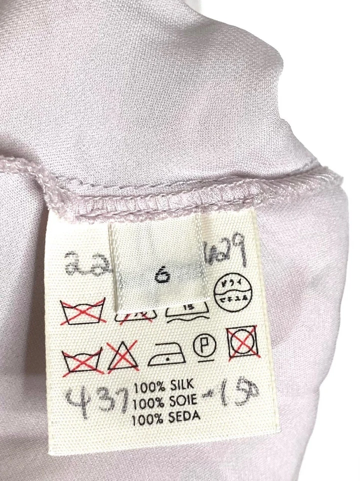 CALVIN KLEIN Collection 2 peças rabisco seda corte viés vestido regata forro deslizante CONJUNTO 6 - Imagem 3 de 4