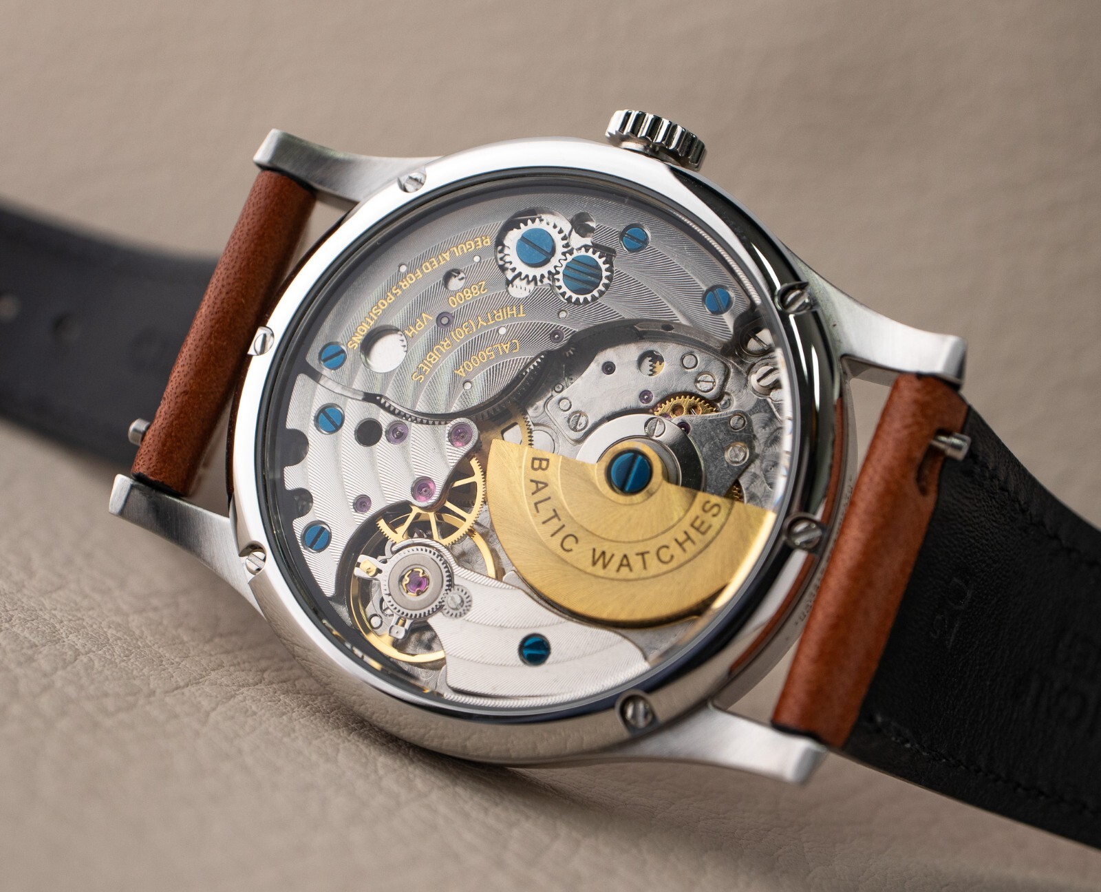 Baltic MR01 Salmon Classic Men's Automatic Steel 36mm Watch INSTITUTO