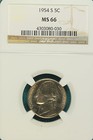 1954-S NGC MS66 Jefferson Nickel!! #B49599 — photo 1
