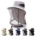 Anti Mosquito Head Net Hat Outdoor Sun Protection Hat Insect Proof Fisherman Hat