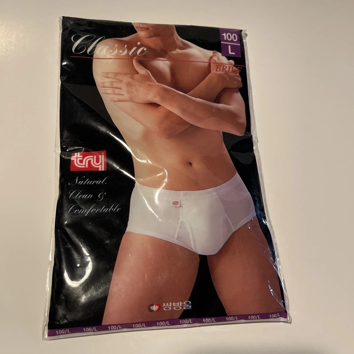 Try Mens 100% Cotton Comfortable Underwear Basic Drawers Briefs. NEW!