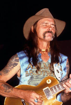 Dickey Betts of the Allman Brothers at Madison Square Garden New Y - Old Photo