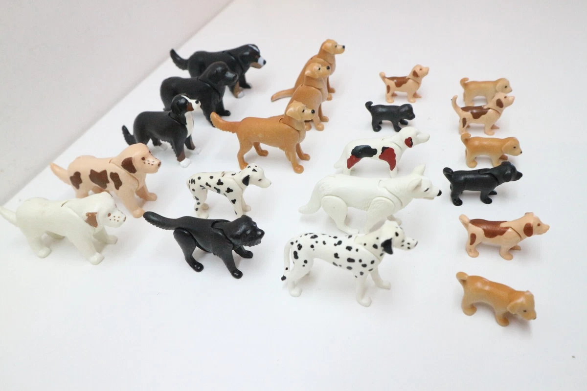 playmobil dog puppy chien perro hound cat set of 16 animal pet zoo farm  mansion