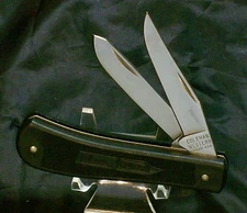 Coleman Western Trapper Circa 1984 3-5/8" Closed USA Made Black Zytel Handles