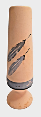 Handcrafted Vase-Blue Feather-Desert Pueblo Pottery Co. AZ-Southwest Design