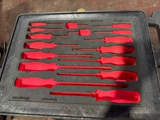 Snap-on RED Pro Fi FOAM ORGANIZER for 16pc Soft Grip Screwdriver Set FMSGD01BR