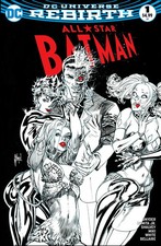 ALL STAR BATMAN #1 GUILLEM MARCH B&W EXCLUSIVE HARLEY QUINN