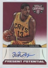 2014-15 Panini Totally Certified Mirror /25 Tristan Thompson #PPS-TT Auto 1e5