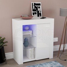 Modern LED Sideboard High Gloss Modern Buffet Cupboard Display Cabinet