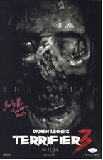 Samantha Scaffidi signed 11x17 Poster Victoria Heyes Terrifier 3 JSA