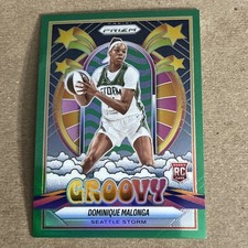2025 Panini Prizm WNBA - Groovy Dominique Malonga #8 Green Prizm (RC)