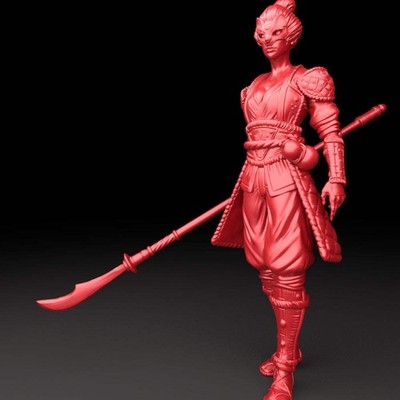 Brayan Nafarrate - Bestiarium #5 - Samurai Spear #1 - DnD/TTRPG Figur/Miniatur