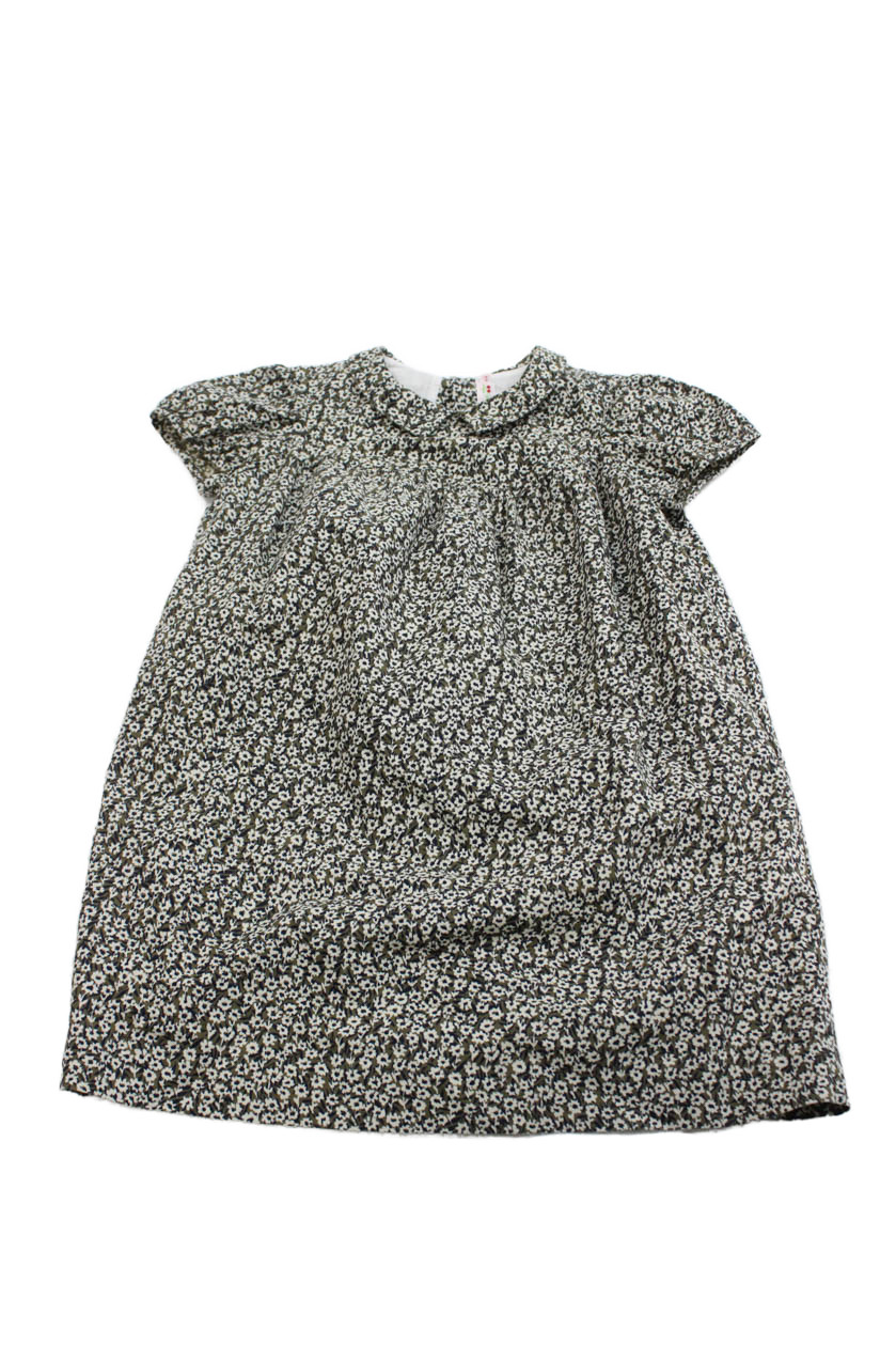 Bonpoint Childrens Girls Floral Print Dress Multi Colored Size 8Free Shipping in US $100+ Orders | $6.95 Orders Below