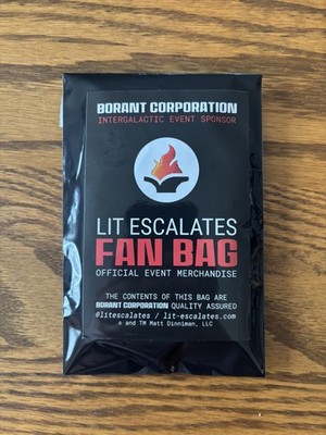 *SEALED* Dungeon Crawler Carl Lit Escalates Borant Corp Fan Bag 5 pack Patches
