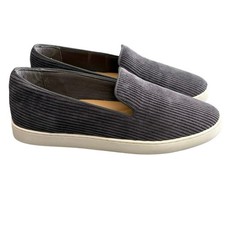 Birdies The Swift Corduroy Ribbed Slip On Comfort Sneakers Charcoal Gray Size 9