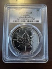 1999 Canadian Silver Maple Leaf 1 oz — photo from another recent sale