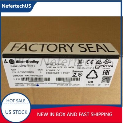 box AB 2711P-T15C21D8S HMI PanelView Plus 7 Standard Terminal US Free Tax
