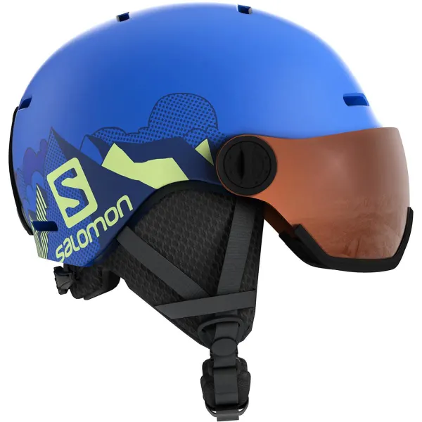 SALOMON CASCO SCI CON VISIERA GROM VISOR PER BAMBINO TG. M