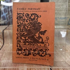 FAMILY PORTRAIT ~L. Coffee & W. Cowen~French’s Standard Library Edition 1940 PB