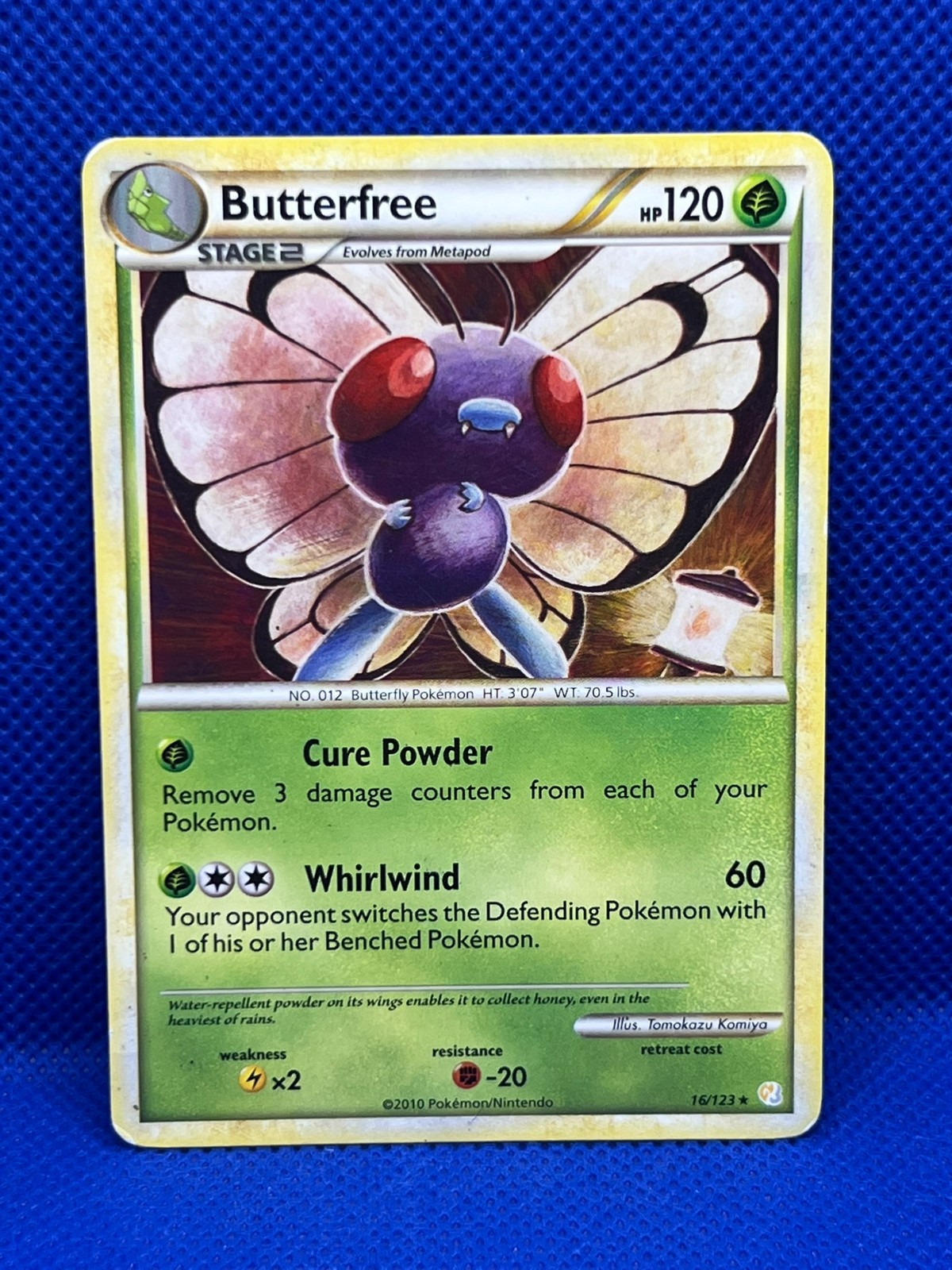 Pokémon Tcg Butterfree 16/123 HeartGold SoulSilver Non Holo