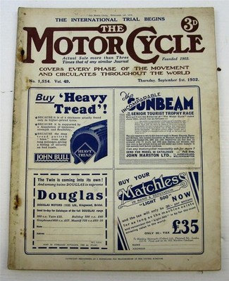 Motor Cycle 1 Sep 1932 Motorcycle Magazine Francis Barnetts ISDT Begins