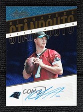 2018 Panini Absolute Signature Standouts Spectrum Blue Kyle Allen Auto 2h5
