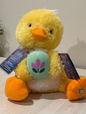 Russ Shining Stars Easter Chick Plush Holding Egg w/ Tags Star Registry Code 200
