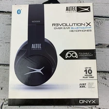 Altec Lansing R3volution X Black Bluetooth Headphones Foldable MZX009 Tested