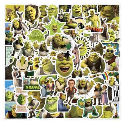 50x Shrek Sticker Set Cartoon Oger Aufkleber Mix Kinder Stickerbomb Geburtstag