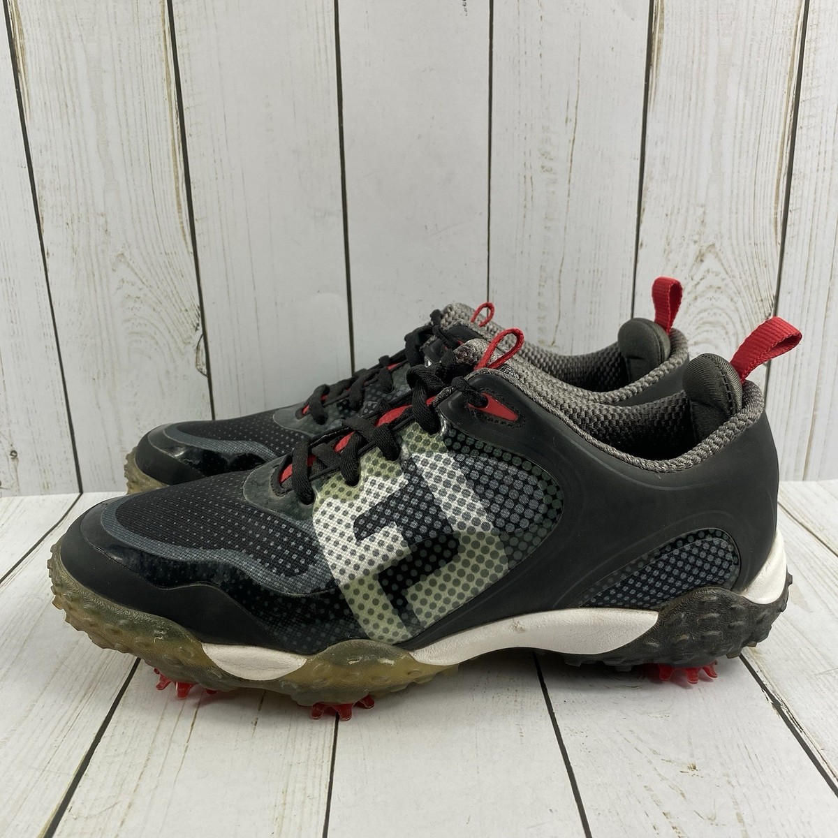 FootJoy Freestyle FJ Black Spikes Golf Shoes Men display picture 1