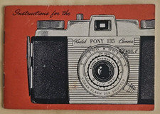Vintage Kodak Pony Camera Model 135 Instruction Manual Booklet Photo Book