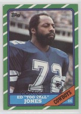 1986 Topps Ed Too Tall Jones #132 p6d