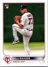 2022 TOPPS BASEBALL #US208 COLE SANDS