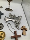 Lot Of 20+ Misc Junk Drawer Christian Religious Tokens, Statues, Crosses Etc — photo 5