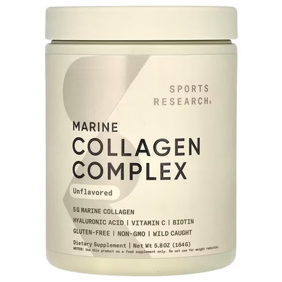 Sports Research, Marine Collagen Complex, , 5,8 oz (164 g), Ablaufdatum: 07/2027