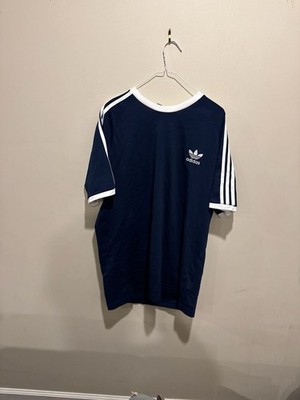 adidas Originals Men's Adicolor Classics 3-Stripes Tee in Night Indigo